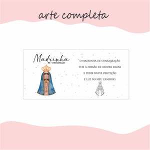 CANECA PORCELANA BRANCA MADRINHA DE CONSAGRAÇÃO