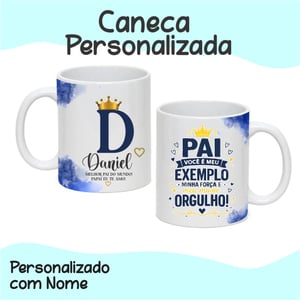 CANECA PORCELANA BRANCA ( NOME E FRASE)