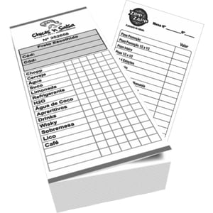 Comanda 10 x21 - Lanchonete Papel sulfite  75g 10 x 21 4x0   