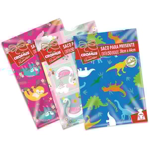 SACO P/ PRESENTE 30X44cm - M4 - 1UND  30 X 44 CM - M4 estampados   