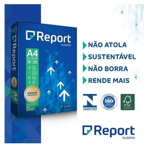 RESMA PAPEL SULFIT 75G - 500FL - REPORT SULFITE 21 X 29,7 CM    