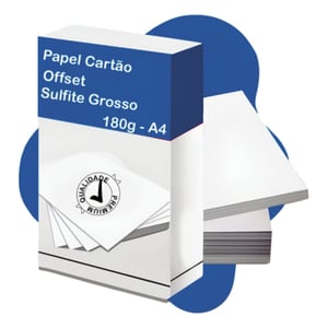 PC PAPEL CARTÃO 180GR - 10 FOLHAS  21 X 29,7 CM - A4    
