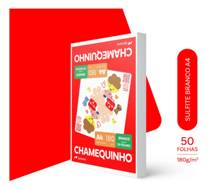 PALPEL CARTÃO 180G -  CHAMEQUINHO - 50FL      