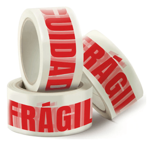 FITA ADESIVA - FRÁGIL - CUIDADO  70MM X 50 MT    