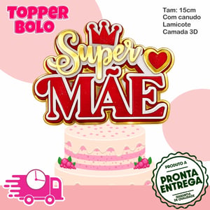 TOPPER PRONTO - MÃE CAMADA 3D LAMICOTE 15 cm   CAMADA 3D COM FLORES/SEM FLORES