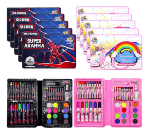 MALETA DE PINTURA INFANTIL - ESTOJO 42PÇ      