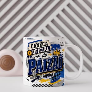 CANECA PORCELANA BRANCA (DIA DOS PAIS - TEMA - 07) Cerâmica Capacidade em volume: 325 mL Branca Sublimação  