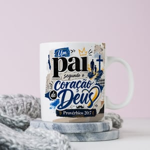 CANECA PORCELANA BRANCA (DIA DOS PAIS - TEMA - 08) Cerâmica Capacidade em volume: 325 mL Branca Sublimação  