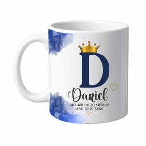 CANECA PORCELANA BRANCA ( NOME E FRASE) Cerâmica Capacidade em volume: 325 mL Branca Sublimação  
