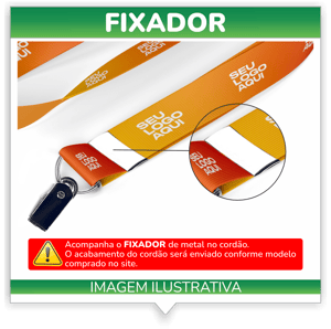 CORDÃO COM ARGOLA OU MOSQUETÃO - 20MM