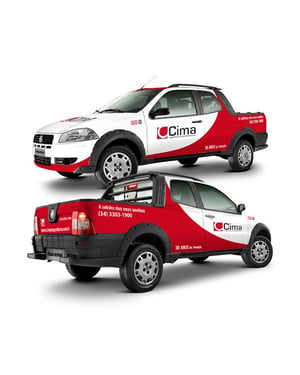 Envelopamento Automotivo - Adesivo de Alta Perfomance   Impressão Eco Solvente 720x1800   