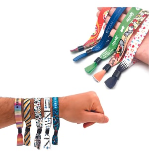 Pulseira de tecido com personalização