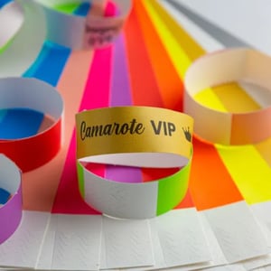 Pulseira da PVC com lacre de segurança com personalização