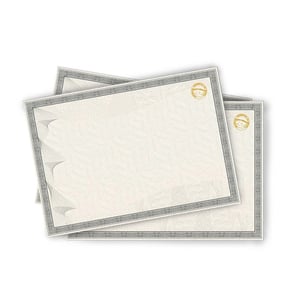Cerificado em Papel Moeda