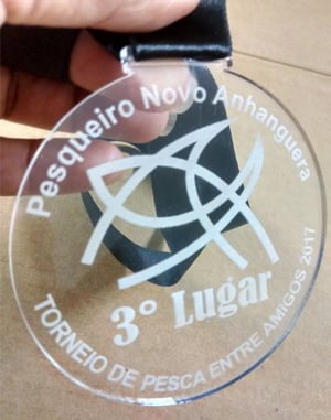 Medalhas em acrílico