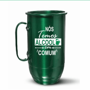 Caneca de alumínio Alumíno 500ml colorida DTF UV  Quantidade mínima de 10 unidades