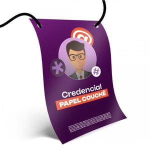 Credencial Couchê 250g 10x14,3cm laser   