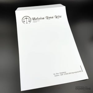 Envelope Personalizado 17x25cm Papel 90g 17x25 Cor única- monocromática   