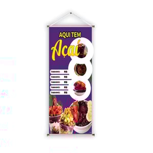 Faixa de Banner pronto tema  Açai