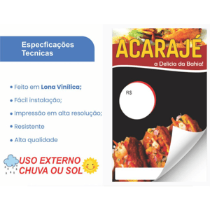 Adesivo/Cartaz pronto tema: Açaí