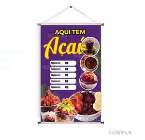 banner prontos tema: Açaí