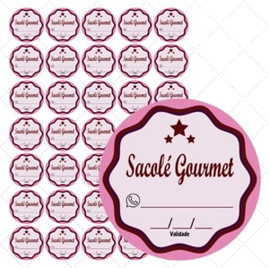 Rótulos Adesivos 3x3 cm tema SACOLÉ