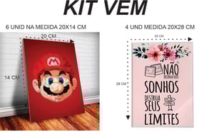 Kit 10 Quadros Decorativos tema: Mulheres Afro