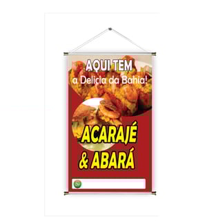 Banner prontos modelos variados tema: Acarajé