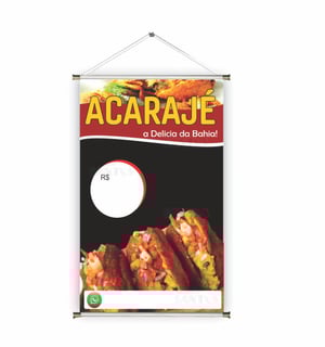 Banner prontos modelos variados tema: Acarajé