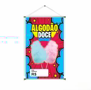 banner prontos modelos variados tema: Algodão doce