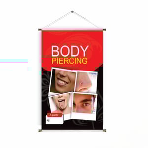 Banner prontos modelos variados tema: Body Piercing