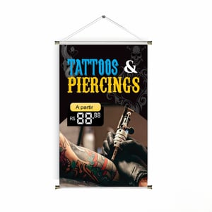 Banner prontos modelos variados tema: Body Piercing