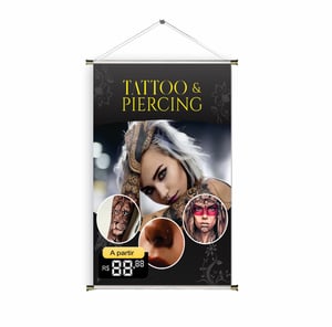 Banner prontos modelos variados tema: Body Piercing