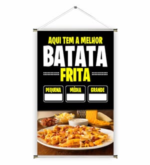 Banner prontos modelos variados tema: Batata Frita