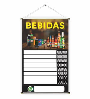 Banner prontos modelos variados tema: Bebidas