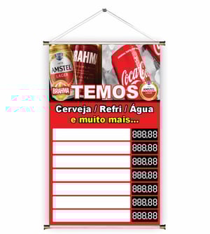 Banner prontos modelos variados tema: Bebidas