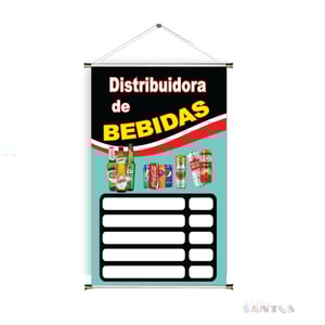 Banner prontos modelos variados tema: Distribuidora de bebidas