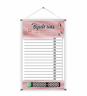 Banner prontos modelos variados tema: Bijuteria