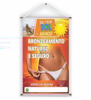 Banner prontos modelos variados tema: Bronzeamento Natural