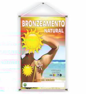 Banner prontos modelos variados tema: Bronzeamento Natural