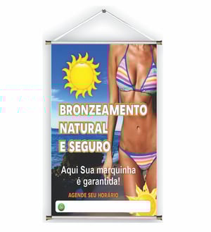 Banner prontos modelos variados tema: Bronzeamento Natural