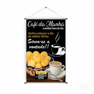 Banner prontos modelos variados tema: Café da manhã