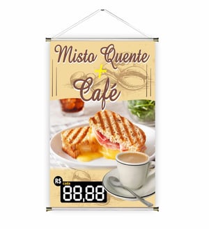 Banner prontos modelos variados tema: Café da manhã