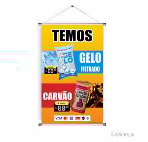 Banner prontos modelos variados tema: Carvão/Gelo