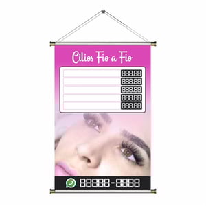 Banner prontos modelos variados tema: Extenção de cílios