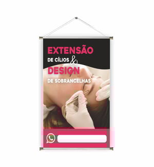 Banner prontos modelos variados tema: Extenção de cílios