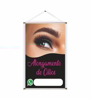 Banner prontos modelos variados tema: Extenção de cílios