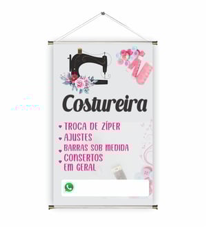Banner prontos modelos variados tema: Costureira