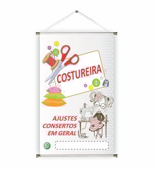 Banner prontos modelos variados tema: Costureira