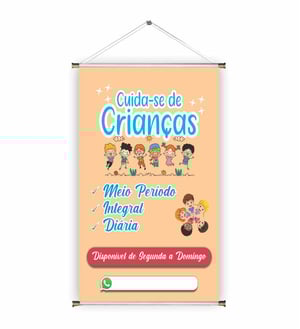 Banner prontos modelos variados tema: Cuidadora de Criança